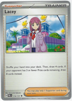 Lacey #114/131 SV: Prismatic Evolutions Uncommon - Pokemon - Image 1
