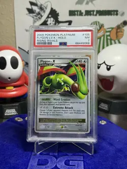 2009 POKEMON PLATINUM RISING RIVALS FLYGON LV.X #105 PSA 7 NM #111604064 - Image 1