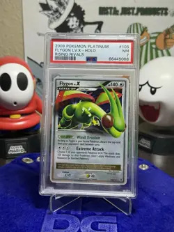2009 POKEMON PLATINUM RISING RIVALS FLYGON LV.X #105 PSA 7 NM #111604064 - Image 2