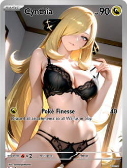 LoveangelGames-Season 2- Custom Card- Waifu Universe- Cynthia Finesse - Image 1