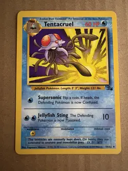 Pokemon - Fossil - Tentacruel 44/62 - Uncommon NM - Image 1