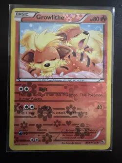 2013 GROWLITHE RC4/RC25 Legendary Treasures Pokemon Radiant Collection HOLO MP - Image 1