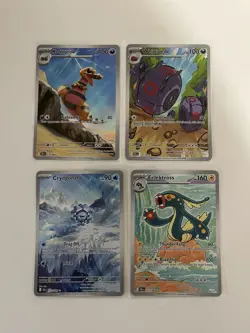 Pokemon Black Bolt And White Flare Mixed Illustration Rare lot of 4 - Image 1