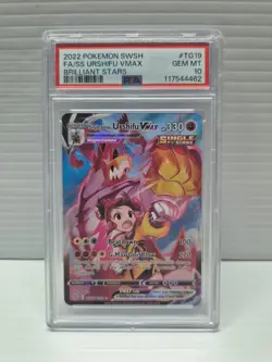 PSA 10 2022 Pokemon Single Strike Urshifu Vmax Brilliant Stars #TG19 Full Art - Image 1