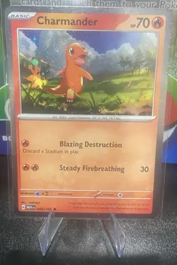 Charmander 004/165 Cosmos Holo Promo Pokemon Charizard Collection Free Ship! ✨ - Image 1