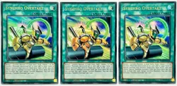 3 x MP22-EN164 Synchro Overtake - Ultra Rare 1st Edition Near Mint YuGiOh Cards - Image 1