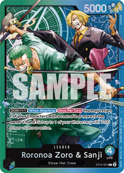 One Piece Card Game STARTER DECK - Zoro and Sanji - [ST-12] English NEW SEALED - Image 3