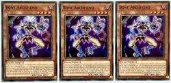 3 x SDCK-EN003 Bone Archfiend - Common 1st Edition Near Mint YuGiOh Card - Image 1