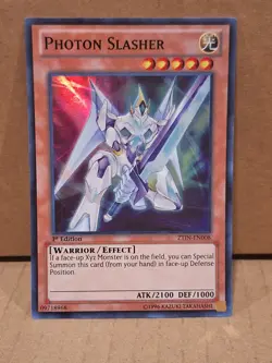 Photon Slasher ZTIN-EN008 Super Rare Yugioh! Holo Foil Nice! - Image 1