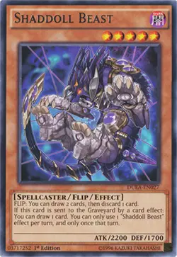 Shaddoll Beast - DUEA-EN027 - Rare - 1st Edition x1 - Lightly Played - Image 1
