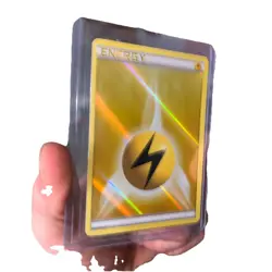 Pokemon Electric Lightning Energy Reverse Holo TCG Card 2013 Yellow LP - Image 1