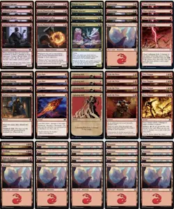 PAUPER Mono Red Madness Burn - NM - 60 Card Deck - Top 10 Meta Deck - Image 1