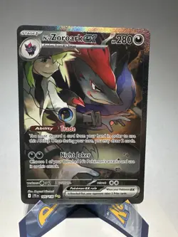English Pokemon TCG N's Zoroark EX Holo Card 185/159 Sv09: Journey Together - NM - Image 1