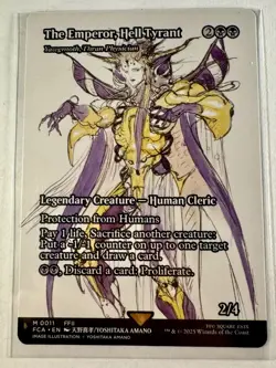 The Emperor, Hell Tyrant - Yawgmoth, Thran Physician Showcase Final Fantasy MTG - Image 1