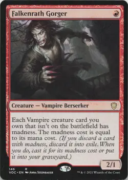 Falkenrath Gorger R Commander: Innistrad: Crimson Vow 146 - MTG - Image 1