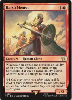 Harsh Mentor R Commander: The Lord of the Rings: Tales of Middle-earth 221 - MTG - Image 1