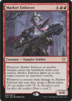 Markov Enforcer R Commander: Innistrad: Crimson Vow 26 - MTG - Image 1