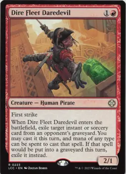 Dire Fleet Daredevil R Commander: The Lost Caverns of Ixalan 223 - MTG - Image 1