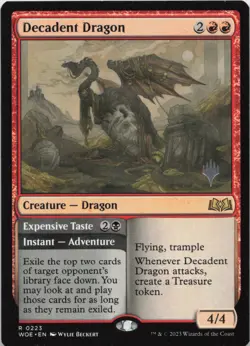 Decadent Dragon R Promo Pack: Wilds of Eldraine 223 - MTG - Image 1