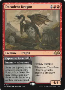 Decadent Dragon R Wilds of Eldraine 223 - MTG - Image 1