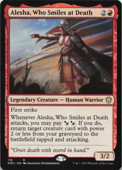 Alesha, Who Smiles at Death R Commander: Dominaria United 118 - MTG - Image 1