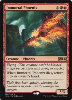 Immortal Phoenix R Core Set 2020 332 - MTG - Image 1