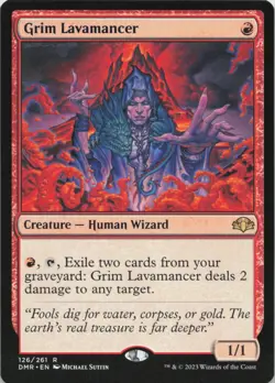 Grim Lavamancer R Dominaria Remastered 126 - MTG - Image 1