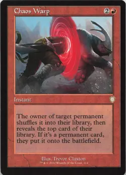 Chaos Warp (Retro Frame) R Commander: The Brothers' War 114 - MTG - Image 1