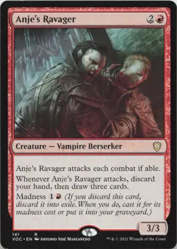 Anje's Ravager R Commander: Innistrad: Crimson Vow 141 - MTG - Image 1