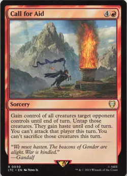 Call for Aid R Commander: The Lord of the Rings: Tales of Middle-earth 30 - MTG - Image 1