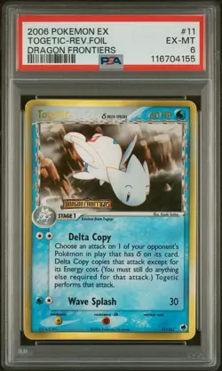 Pokemon Card Reverse Holo Togetic 11/101 PSA 7 NM ex Dragon Frontiers - Image 1