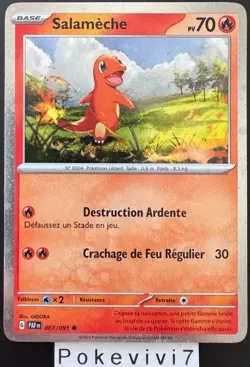 Carte Pokemon SALAMECHE 007/091 HOLO POINT EV4.5 PROMO PAF FR NEUF - Image 1