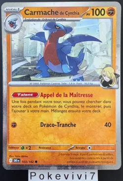 Carte Pokemon CARMACHE 103/182 HOLO POINT EV10 PROMO DRI FR NEUF - Image 1