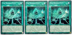 3 x TDIL-EN085 The Hidden City - Secret Rare 1st Edition LP/ NM YuGiOh Cards - Image 1
