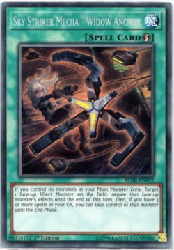 Sky Striker Mecha - Widow Anchor - BLHR-EN092 - Secret Rare - 1st Edition Yugioh - Image 1