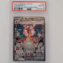 Charizard ex 223/197 Obsidian Flames 2023 PSA 8 Graded Pokemon Card - Image 1