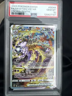 Crown Zenith: Galarian Gallery Mewtwo VSTAR Card #GG44/GG70 PSA 10 - Image 1
