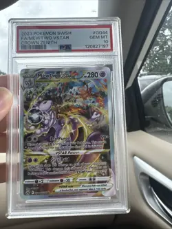 Crown Zenith: Galarian Gallery Mewtwo VSTAR Card #GG44/GG70 PSA 10 - Image 3