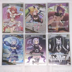 Hololive Official Card Game Trading Cards of 6 Costumed Girls Rare NM Mint - Image 1