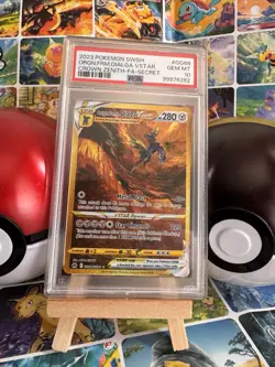 PSA 10 Origin Forme Dialga Vstar GG68/GG70 Crown Zenith Holo Pokemon Card - Image 1