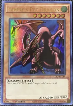 Harpie's Pet Dragon LDS2-EN066 Legendary Duelists: Season 2 - Yugioh Card - Image 1