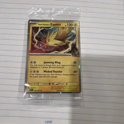 Pokemon Team Rocket’s Zapdos GameStop Stamped Destined Rival Promo Card SEALED - Image 1