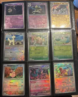 Prismatic Evolutions Pokeball Reverse Holo 9 Cards Lot - Pokemon TCG - NM - Image 1