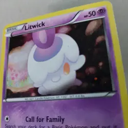 Litwick BW27 Black Star Promo Black & White Holo Rare Pokemon Card - Image 3