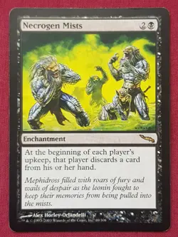 Magic The Gathering MIRRODIN NECROGEN MISTS black card MTG - Image 1