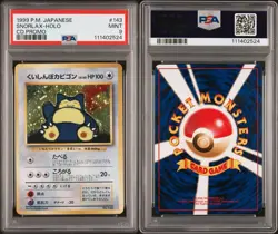 PSA 9 Hungry Snorlax #143 CD PROMO Japanese Holo Pokemon Card 1999 - Image 4