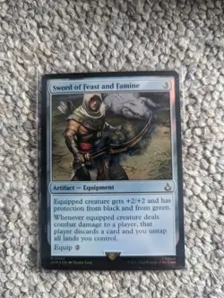 Magic The Gathering Assassin's Creed Sword Of Feast And Famine Card Mythic Foil - Image 1
