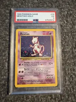 pokemon cards graded psa 5 1999 Mewtwo-Holo 60 HP - Image 2