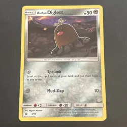 Alolan Diglett 9/12 Holo Promo McDonald's Promos 2017 Pokemon Card - Image 1