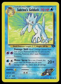 Pokemon Card - Sabrina's Golduck Gym Challenge 30/132 Rare - Image 1